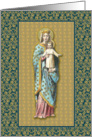 Madonna and Blessed Child on Gold card