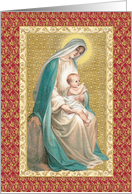 Madonna and Child card
