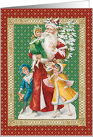 Father Christmas Arrives card