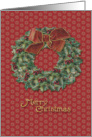 Holiday Wreath card