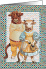 Mr & Mrs Cow Couple card