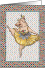 Miss Piggy Ballerina card