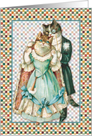 Cat Couple card