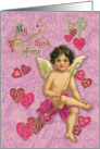 My Valentine think of me card