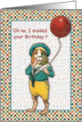 Missed Birthday card