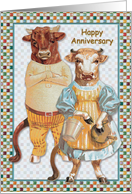 Cow Couple Anniversary card