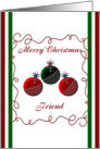 Merry Christmas Friend card