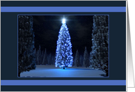 a glowing star card