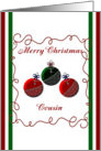 Merry Christmas Cousin card