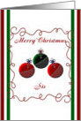 Merry Christmas Sister card