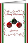 Merry Christmas Sweetie card
