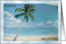 HAWAII VACATION card