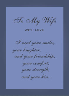 To My Wife-With Love