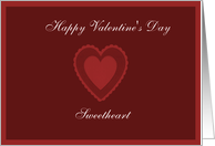 happy valentine’s day sweetheart card