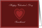 happy valentine’s day sweetheart card