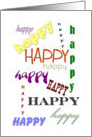 shades of happiness card