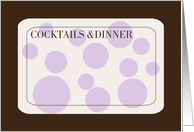 cocktails & dinner card