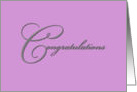 congratulations card