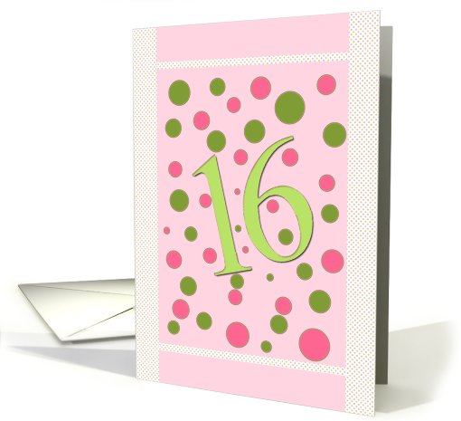 Sweet 16 card (256015)