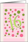 Sweet 16 card