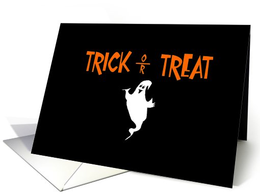 trick or treat ghost card (260896)