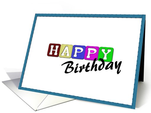 Happy Birthday card (286855)