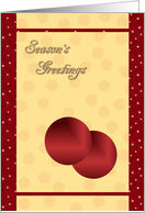 Season’s Greetings card
