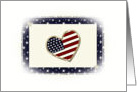 american flag card