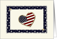 american flag card