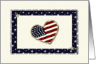 american flag card