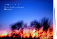 Scripture Sunset card