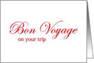 Bon Voyage card