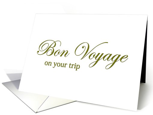 Bon Voyage card (525561)