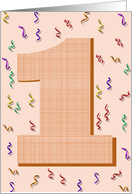 Happy 1st Birthday card
