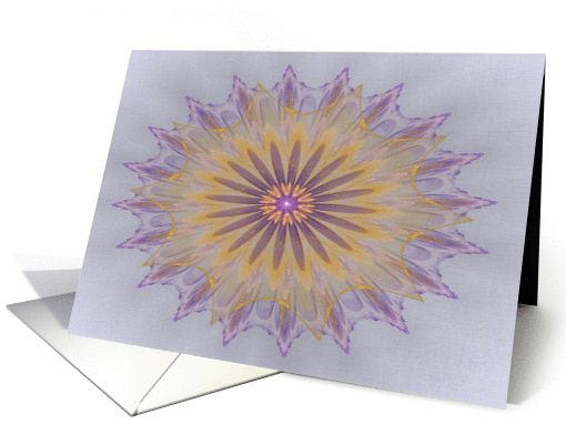 Violet and Gold Mandala card (310009)