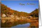 Birthday in Autumn card