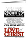 Encouragement Love of Christ card