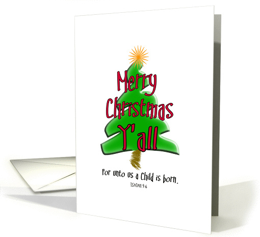 Merry Christmas Y'all 3 card (249081)