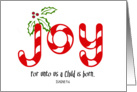 Christmas Joy card