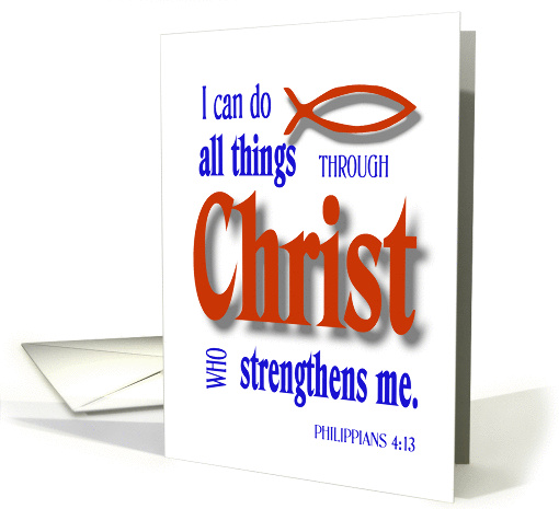 All things through Christ card (264851)