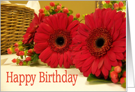 Birthday Fall Flowers card