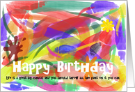 Birthday Canvas card