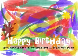 Birthday Canvas