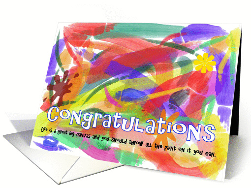 Congratulations Canvas card (272459)