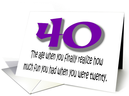 Birthday 40 card (274078)