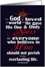 Christmas John 3:16 black card