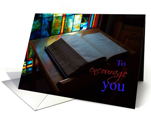 Encouragement Bible Window card (282461)