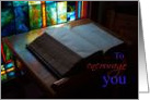 Encouragement Bible Window card