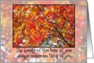 Autumn Thinking of You 2 card