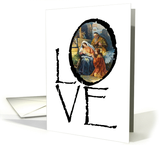 Christmas Love Manger 2 card (292607)